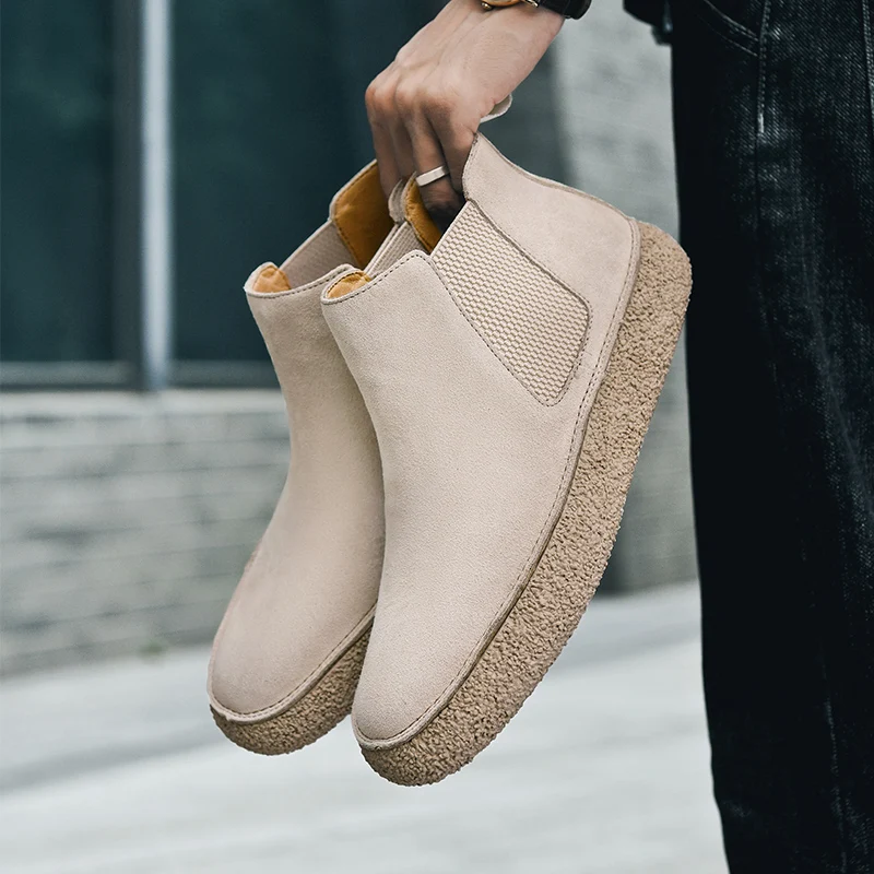 Matte Leather Mid-Top