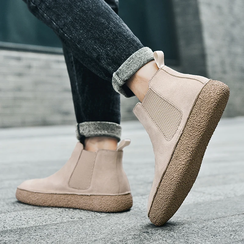 Matte Leather Mid-Top