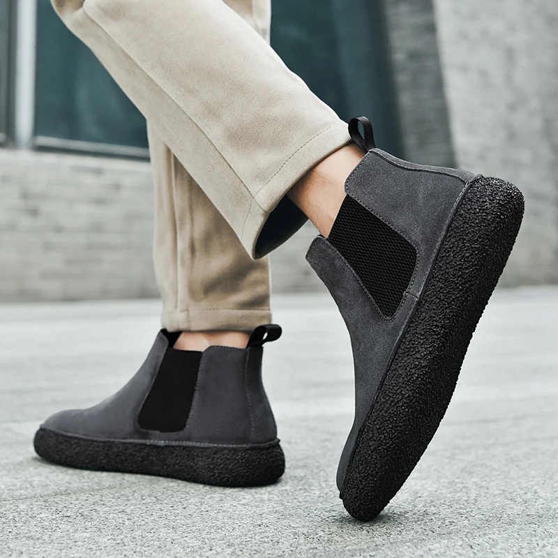 Matte Leather Mid-Top