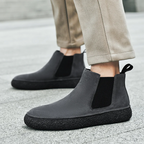 Matte Leather Mid-Top