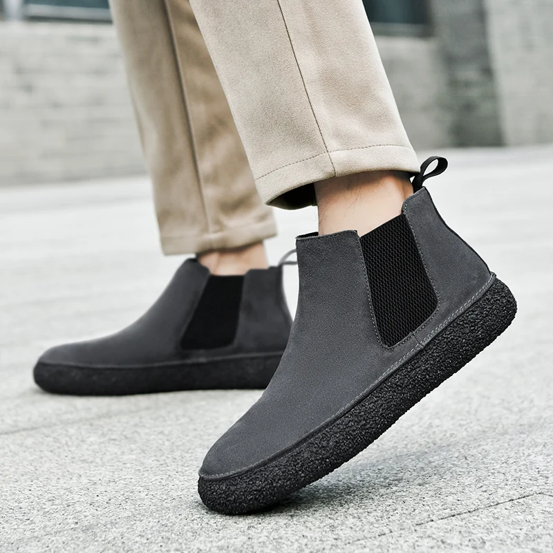 Matte Leather Mid-Top