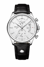 Chronograph Watch Leather Strap