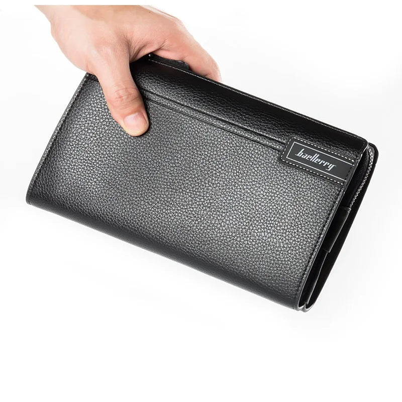 Large Leather Clutch Bag