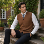 V-Neck Cardigan Sweater Vest