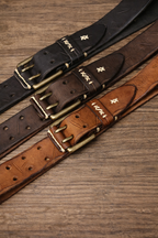 Double Prong Genuine Leather