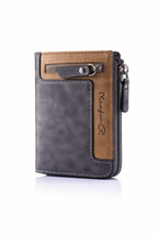 Retro Zipper Short Wallet