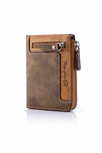 Retro Zipper Short Wallet