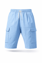 Linen Cargo Shorts