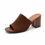 Elegant Knit Open-Toe