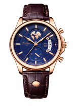 Chronograph Watch Leather Strap