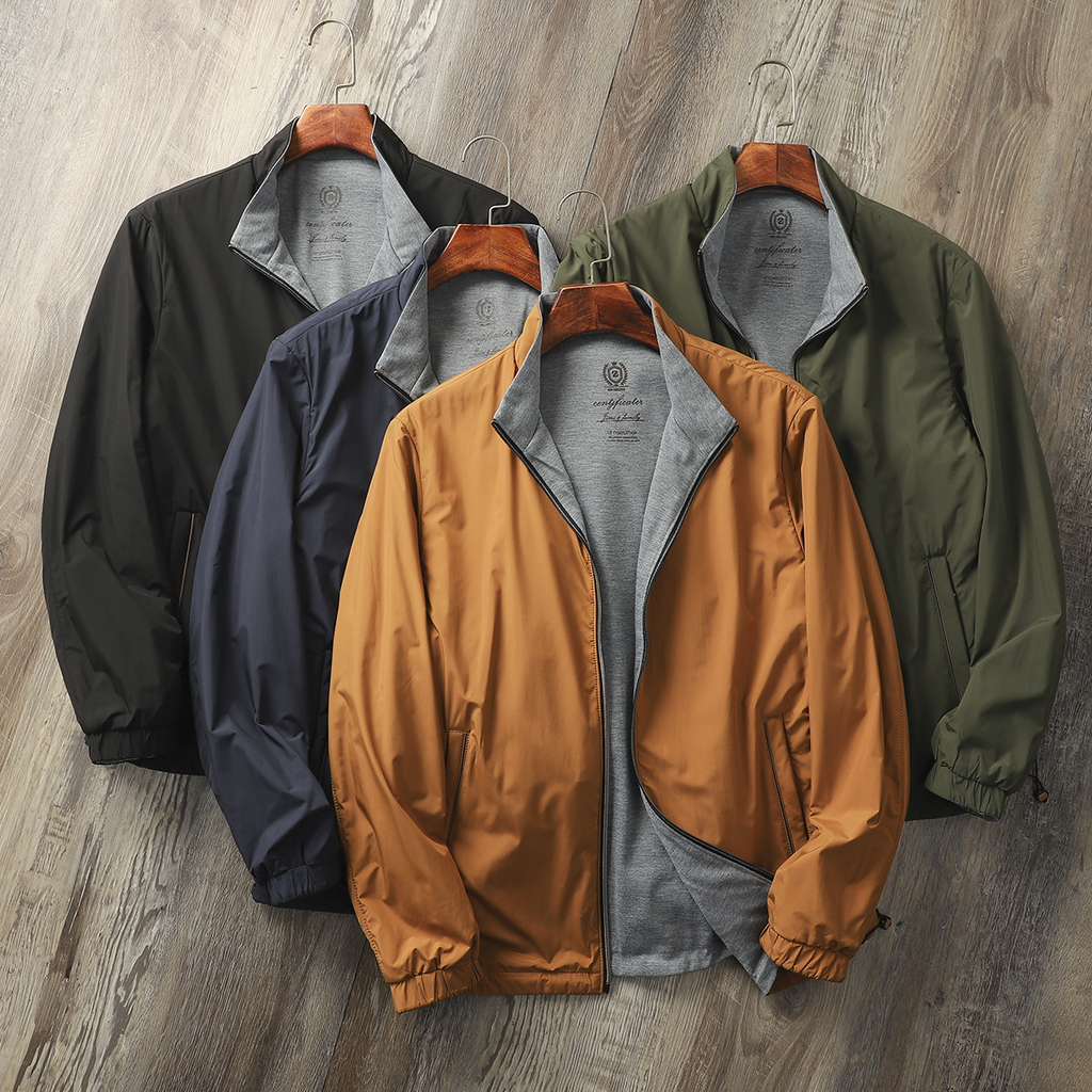 Stand Collar Lightweight Jacket