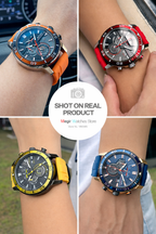 Chronograph Silicone Strap Watch