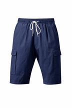 Linen Cargo Shorts