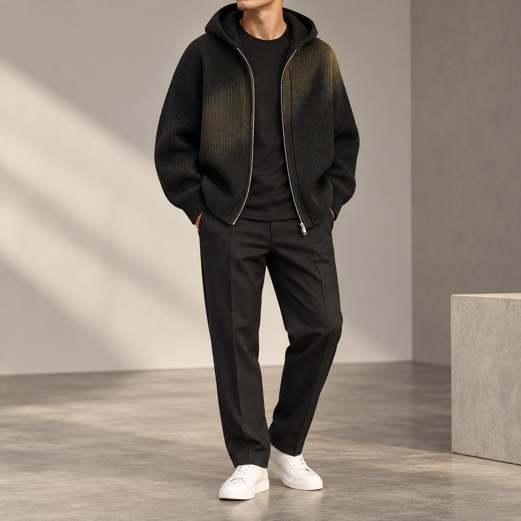 Thick Warm Zipper Sweatercoat