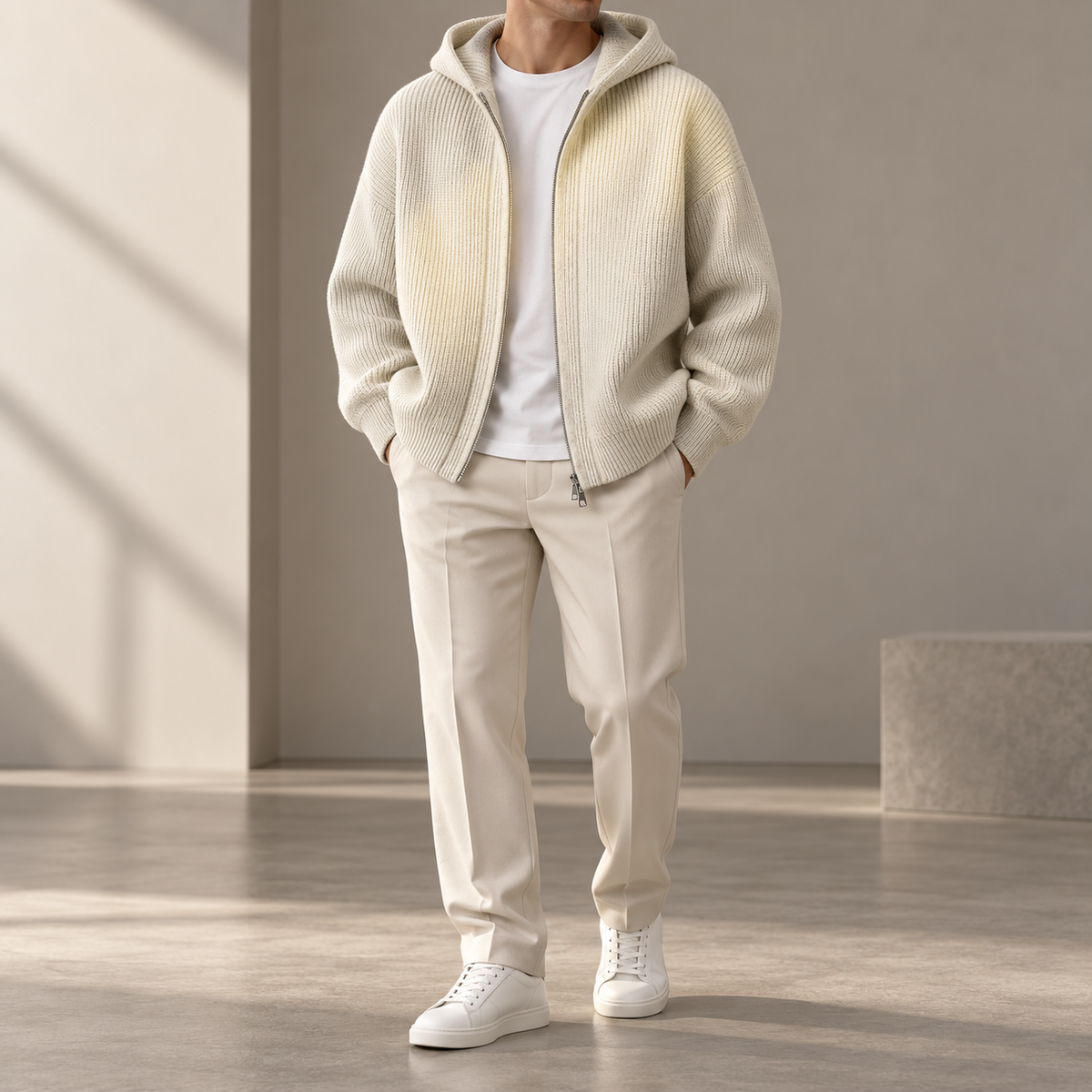 Thick Warm Zipper Sweatercoat