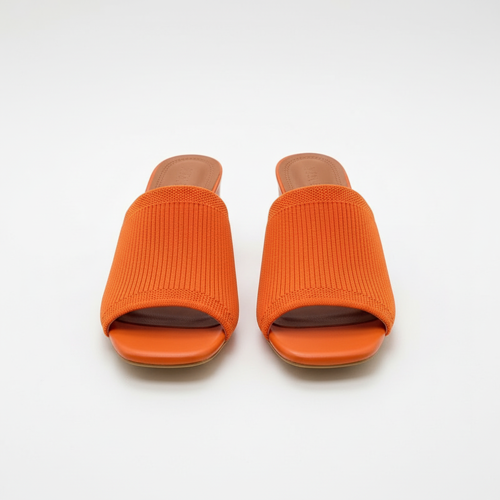 Elegant Knit Open-Toe