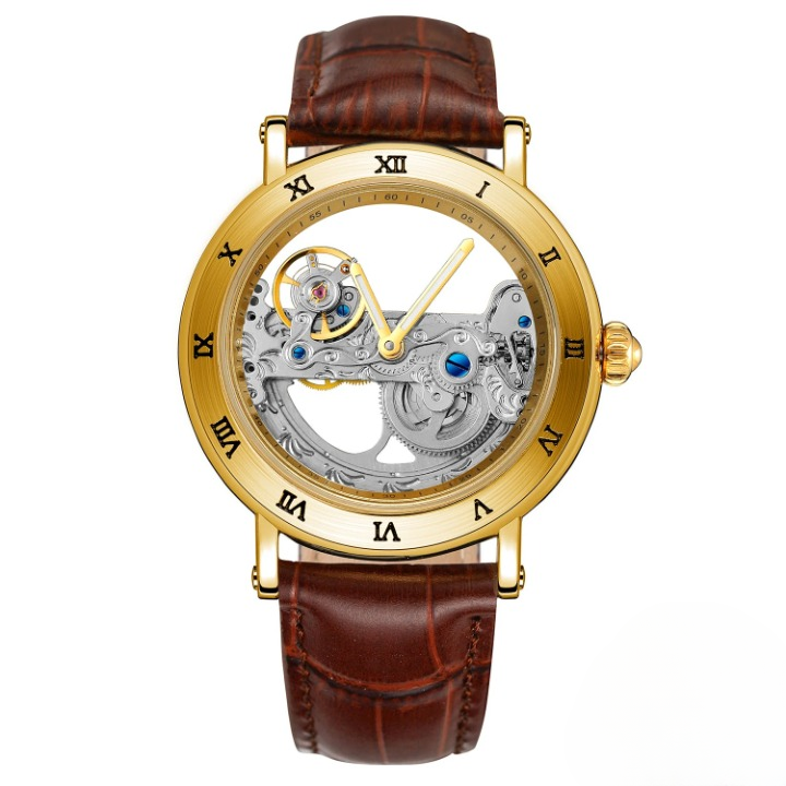 Golden Bridge Skeleton Watch