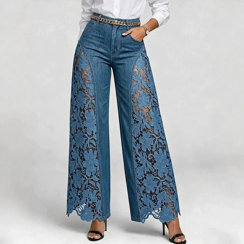Women's Lace Hollow-OutJeans