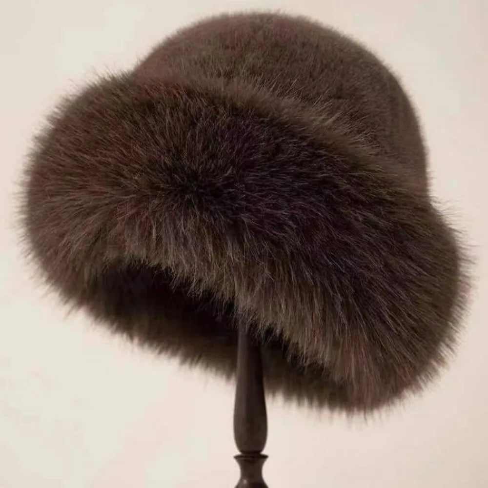 Women's Plush Faux Hat