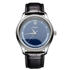 Silvery Business Quartz Watch