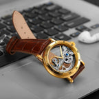 Golden Bridge Skeleton Watch