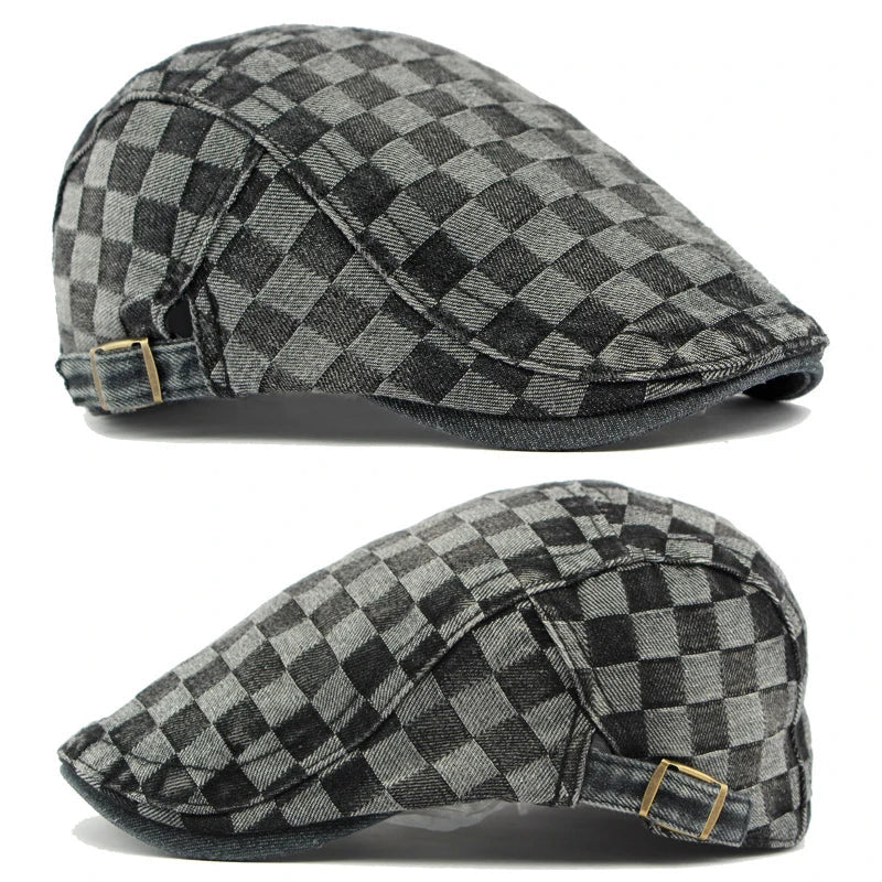 Cotton Flat Peaked Beret
