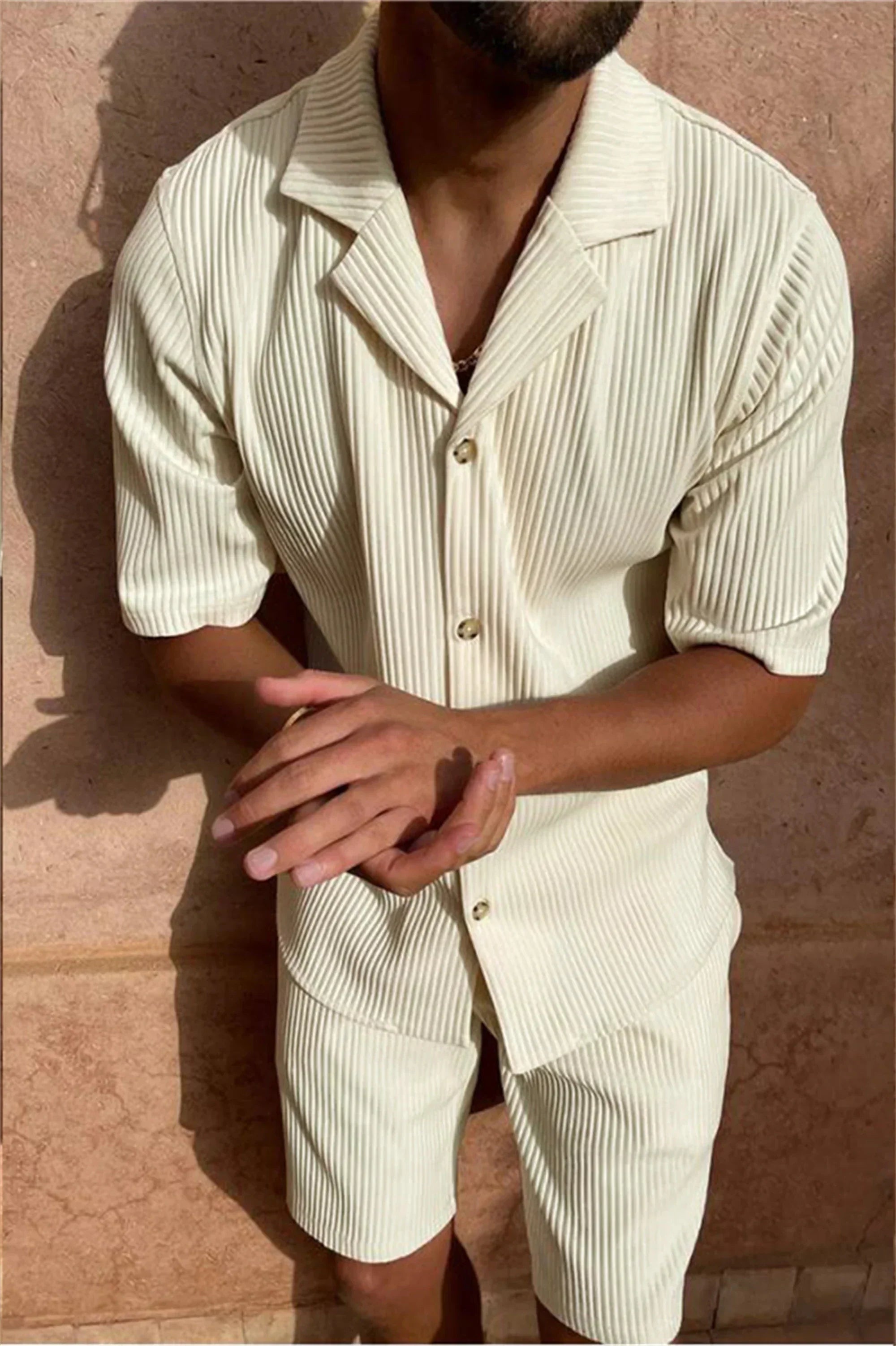 Premium Corduroy Shirt & Shorts