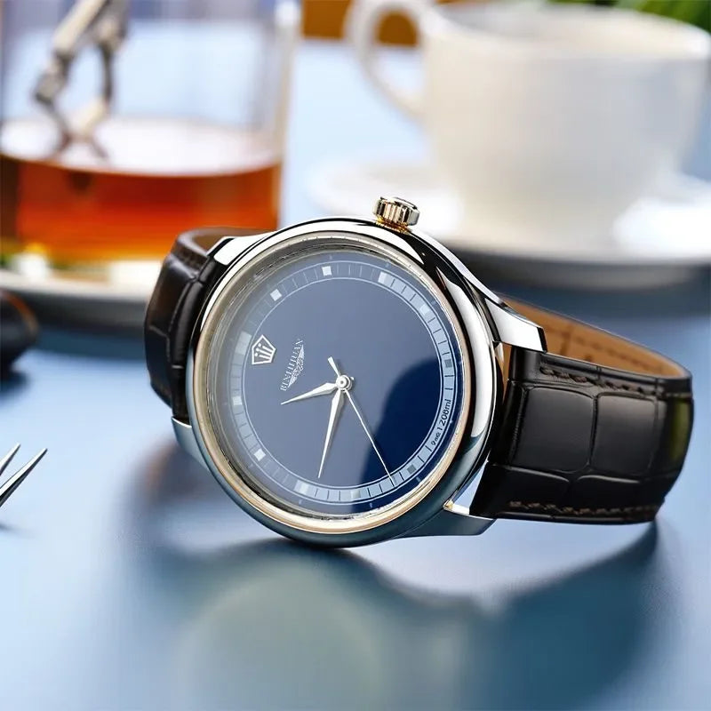 Silvery Business Quartz Watch