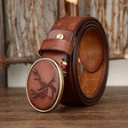 Brass Buckle Vintage Belt