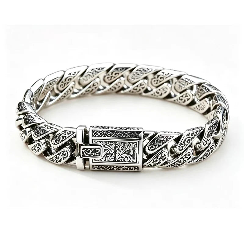 Antique Engraved Clasp Chain