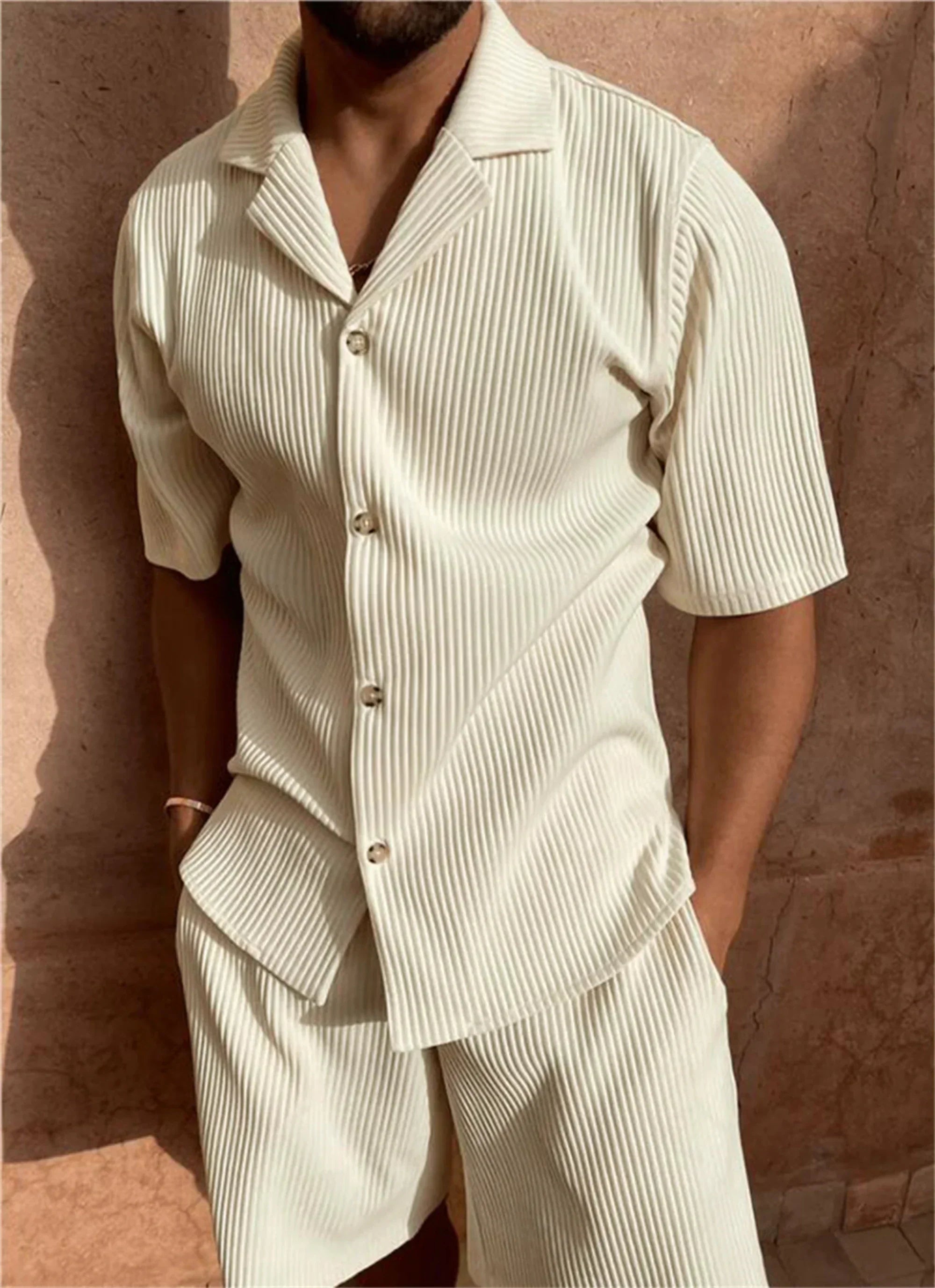 Premium Corduroy Shirt & Shorts