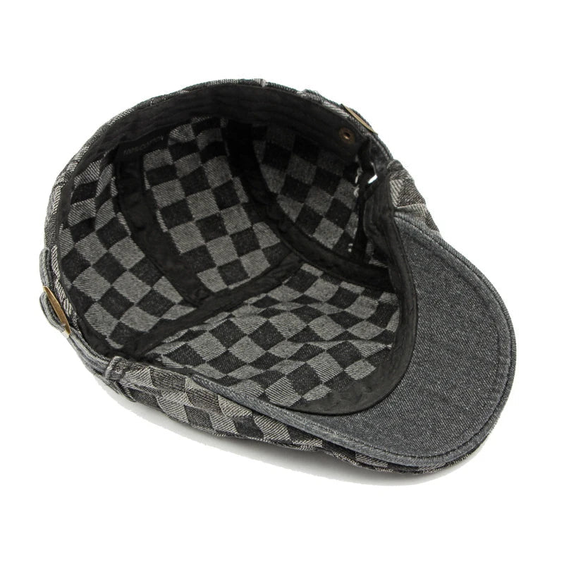 Cotton Flat Peaked Beret