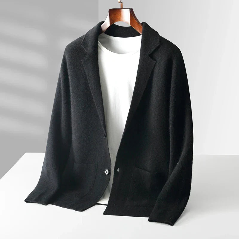 Merino Wool V-Neck Jacket