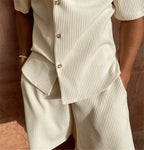 Premium Corduroy Shirt & Shorts