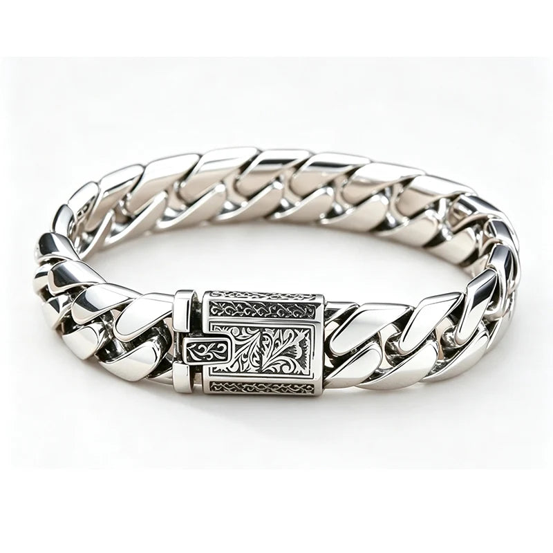 Antique Engraved Clasp Chain