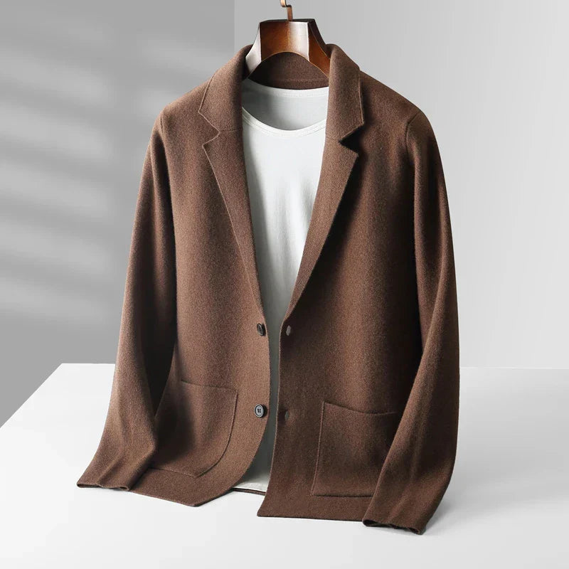 Merino Wool V-Neck Jacket