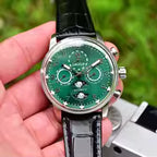 Moon Phase Leather Watch