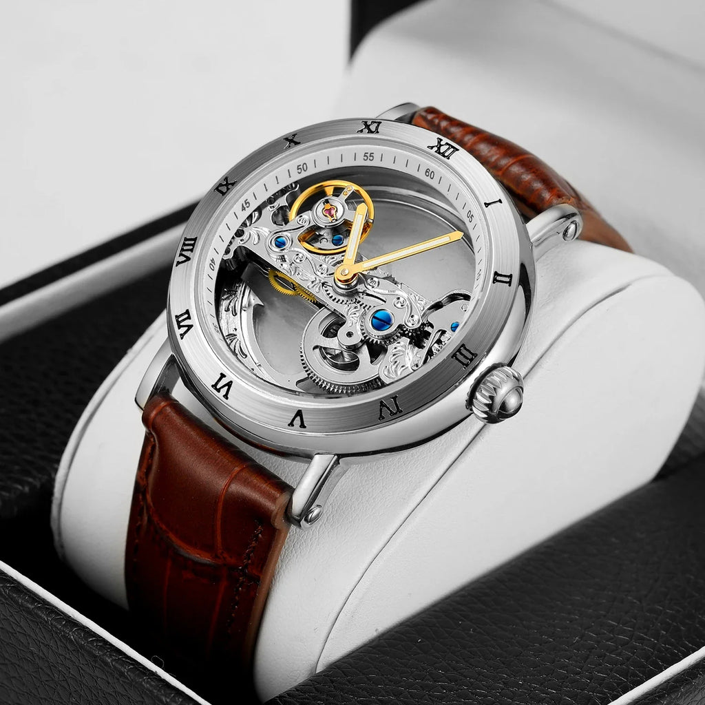 Golden Bridge Skeleton Watch