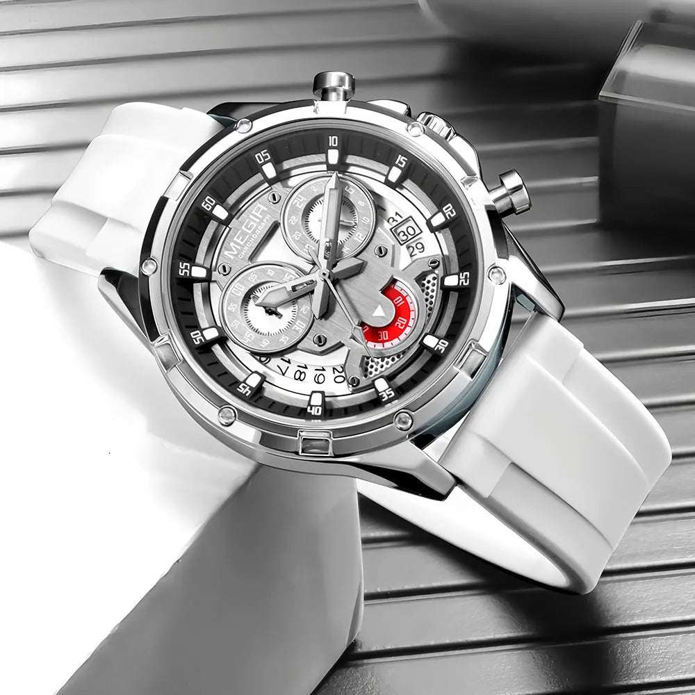 Chrono with Silicone Strap