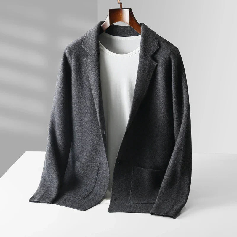 Merino Wool V-Neck Jacket