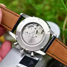 Moon Phase Leather Watch