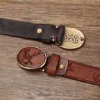 Brass Buckle Vintage Belt