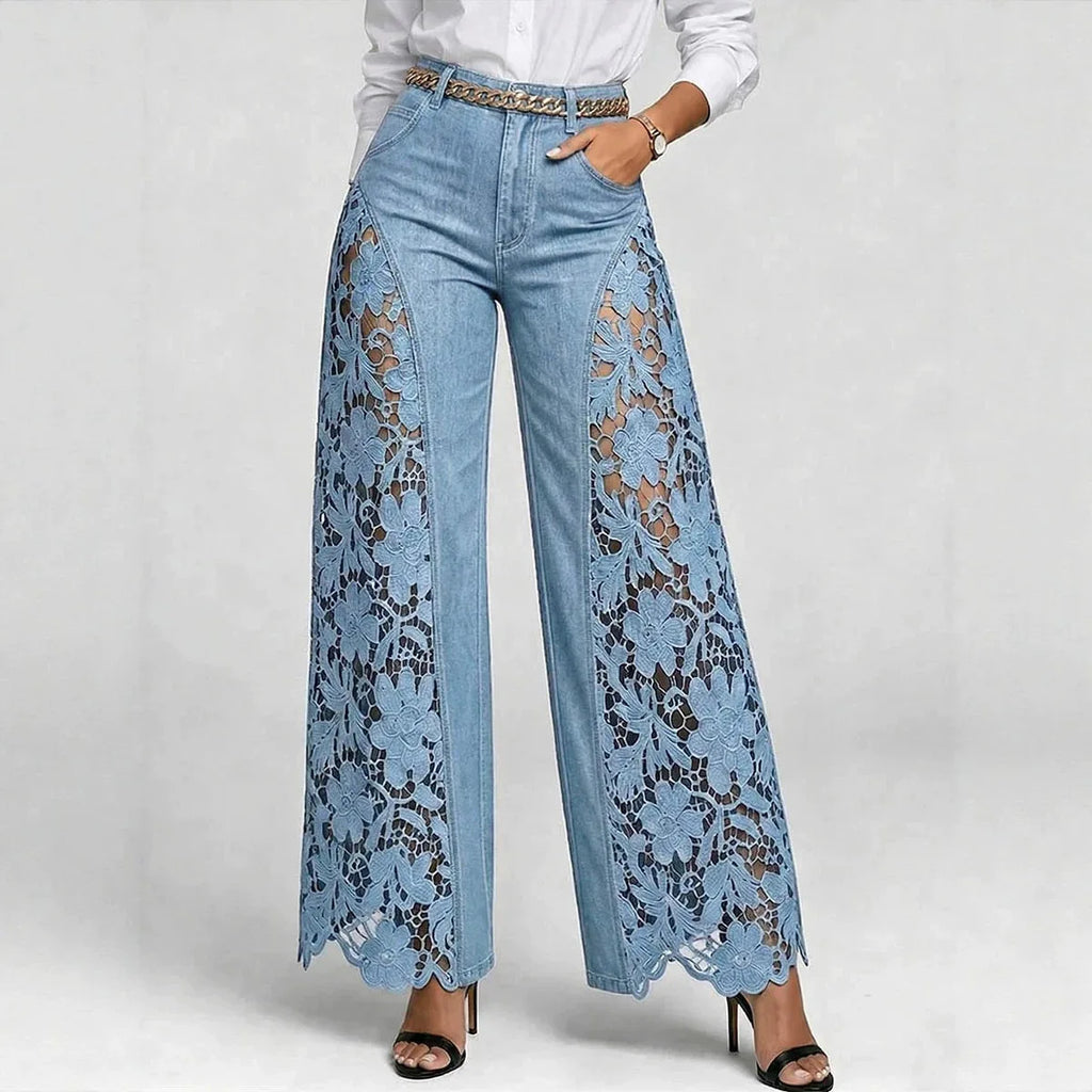 Women's Lace Hollow-OutJeans