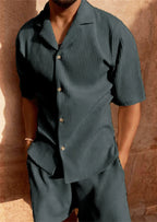 Premium Corduroy Shirt & Shorts