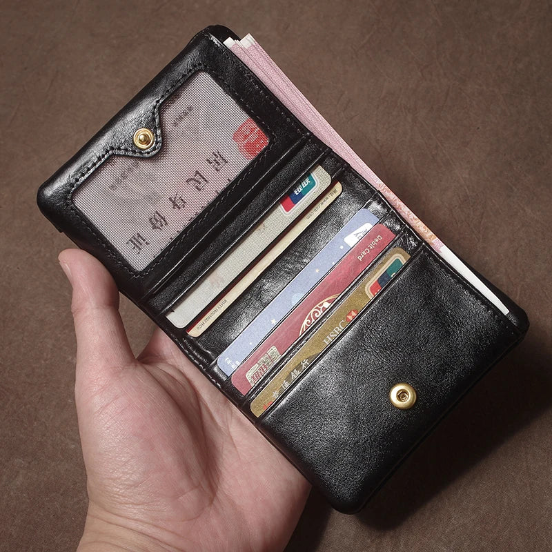 Genuine Leather Bifold Wallet