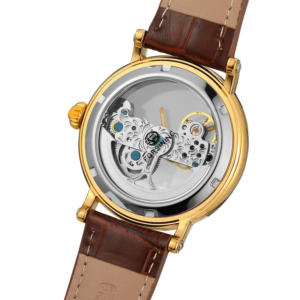 Golden Bridge Skeleton Watch