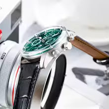 Moon Phase Leather Watch
