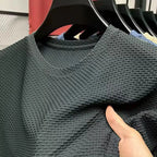 Waffle Knit Short Sleeve T-Shirt