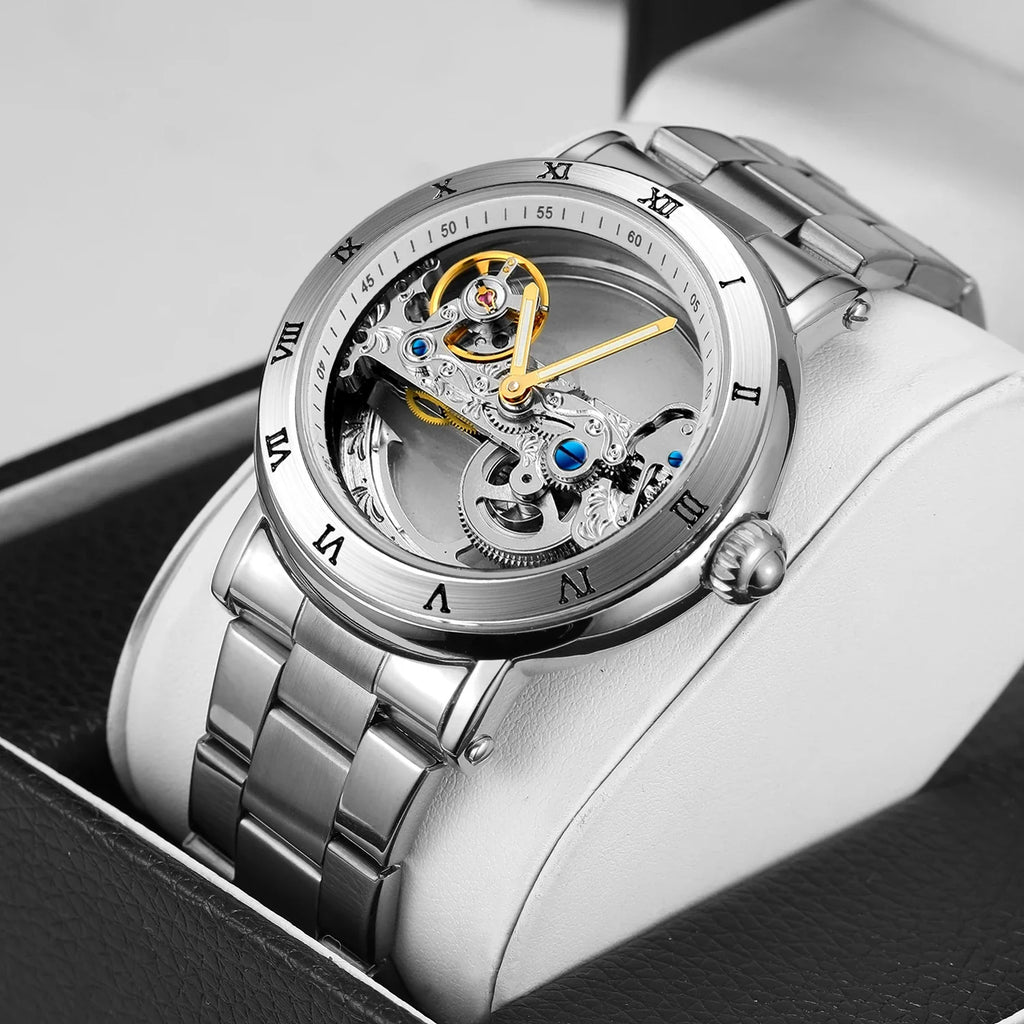 Golden Bridge Skeleton Watch