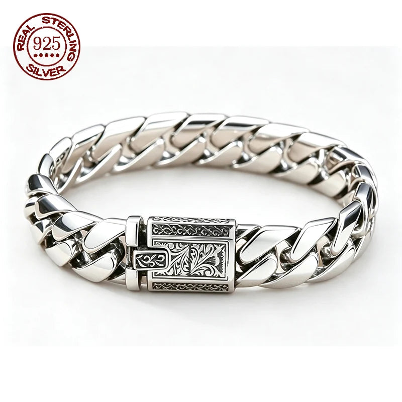 Antique Engraved Clasp Chain
